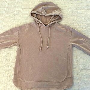 Dusty pinkish/Blush color hooded sweatshirt
